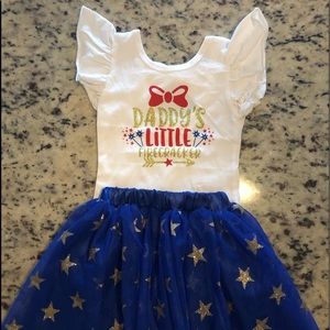Patriotic Top & Tutu 12-18 Months